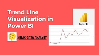 trend line chart in power bi | how to | data analyst