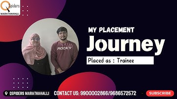 My Placement journey as QA Engineer from QSpiders Marathahalli