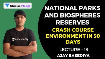 L13: National Parks and Biospheres Reserves | Crash Course Environment in 30 Days | MPPSC