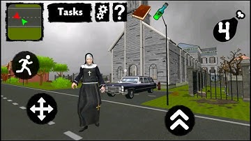 Neighbor Nun Scary Escape 3D - Level 2 - Gameplay
