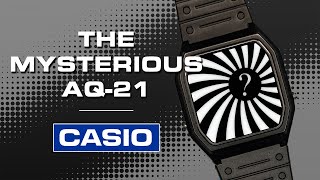 Casio's Mysterious Analog Digital Watch  the AQ21. Check out this ultrarare vintage retro watch!
