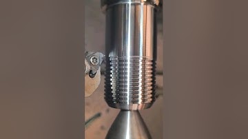 Thread cutting on lathe #lathe #milling #cnc #machine #machining