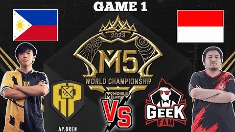 [GAME 1] AP BREN VS GEEK FAM || KNOCKOUT STAGE M5 WORLD CHAMPIONSHIP