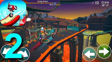 Gravity Rider: Space Bike Racing Game Online Walkthrough Part 2 / Android iOS Gameplay HD