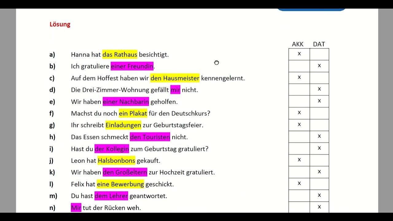 Linie 1 A1 Arbeitsblätter Grammatik ответы www.youtube.com