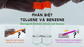 Distinguishing between toluene (C6H5CH3) and benzene (C6H6)