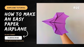 How to make the best looking paper airplane