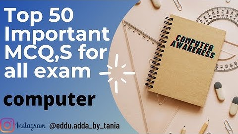 Top 50 important mcqs for computer for all exam.  Practice set 1 #jkssb #jkpsi#sbi #ibps #ssc