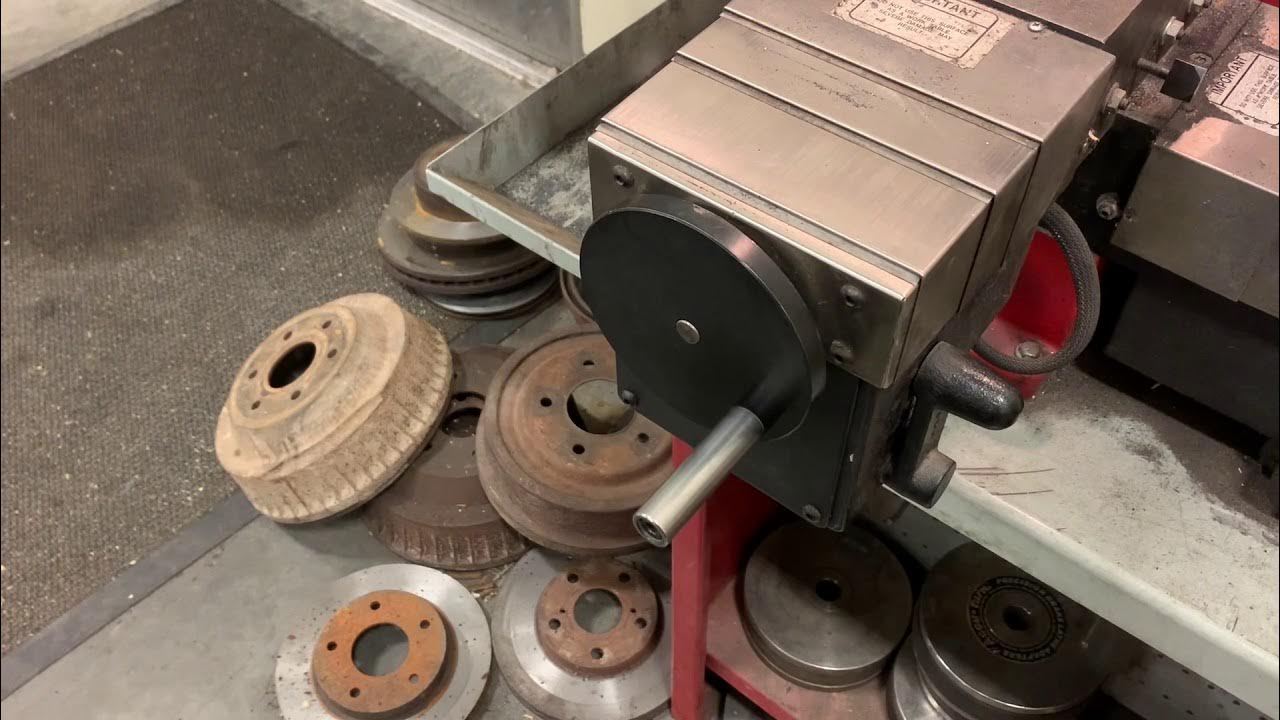 Turning a Brake Rotor On a Brake Lathe YouTube