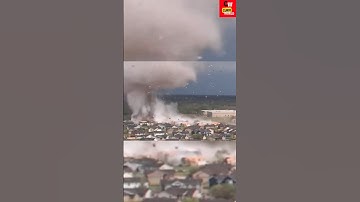 Drone Captures Giant Tornado Ripping Through Kansas!#shorts#viralshorts#Tornado#amazing#trending
