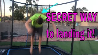 How To Do A Front flip on a trampoline and LAND IT EASY!