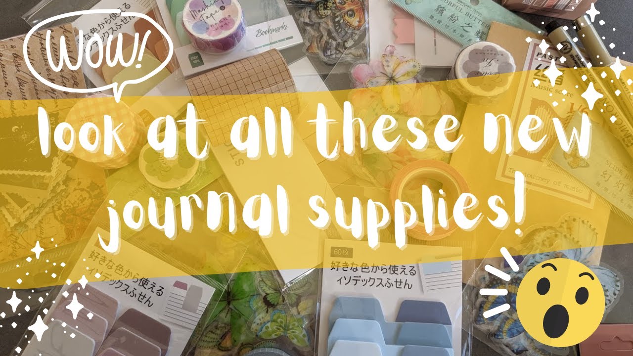 New supplies for my bullet journal [ASMR Stationery Aliexpress Haul]