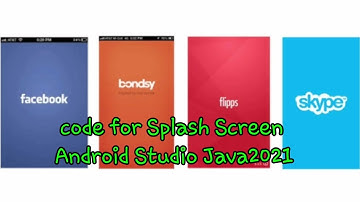 Create Splash Screen Android Studio Java 2021 tutorial #splashscreen #androidstudio #javatutorial