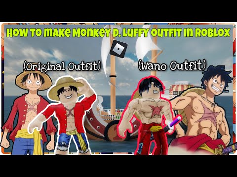 HOW TO MAKE FREE LUFFY IN ROBLOX! (one piece) 