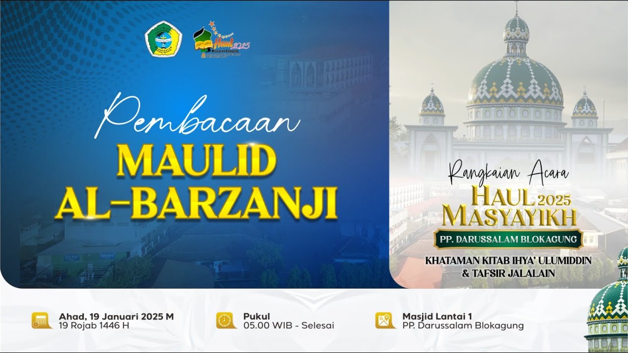 Pembacaan Maulid Al Barzanji | Pondok Pesantren Darussalam Blokagung
