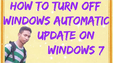 How to Turn Off Windows Automatic Update On Windows 7 ? Hindi Video By Future Solution