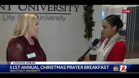 WXII: HPU's Christmas Prayer Breakfast a Tradition in the Community
