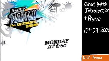 Nickelodeon - Danny Phantom: The Ultimate Enemy Faceoff - Ghost Battle Intro. + Promo (09/09/2005)