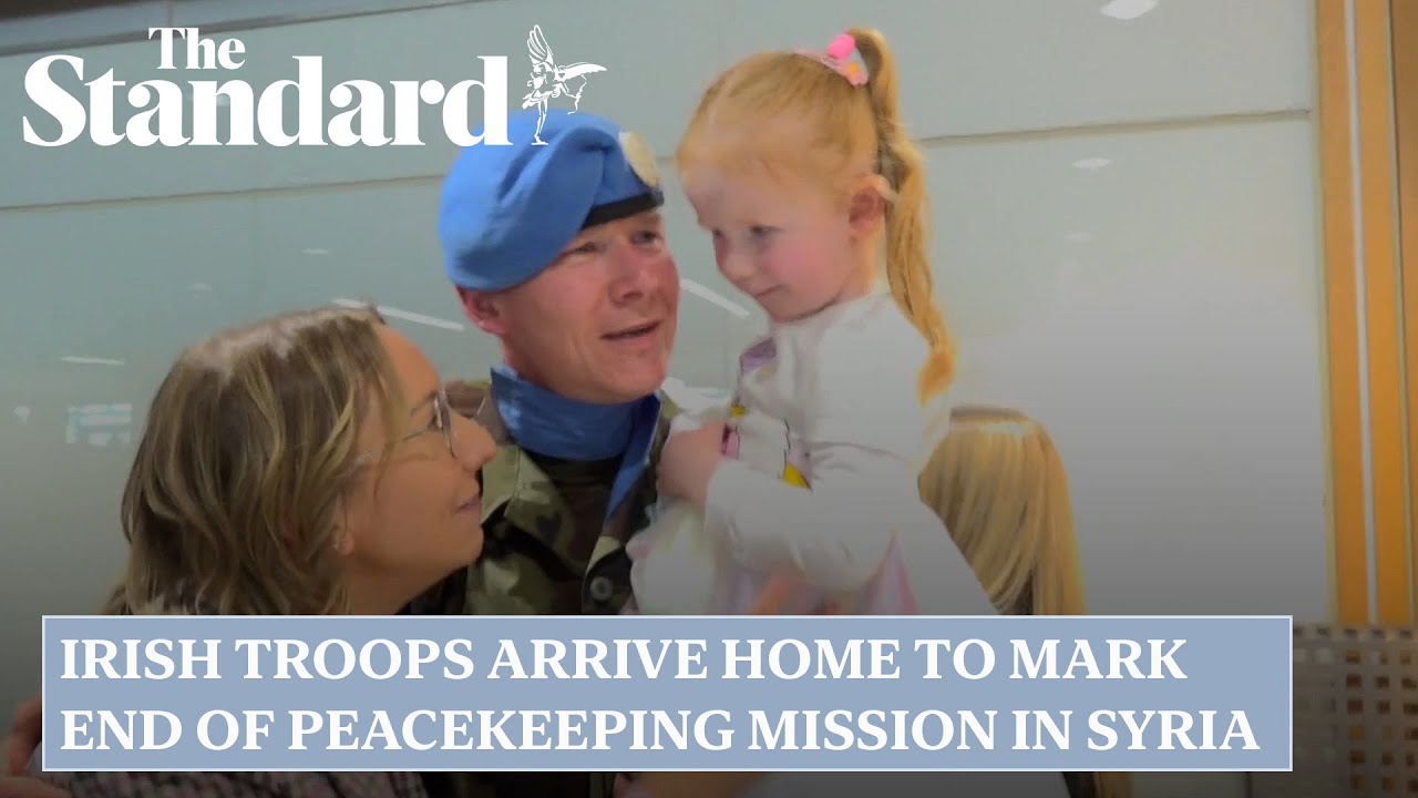 Irish troops arrive home to mark end of peacekeeping mission in Syria