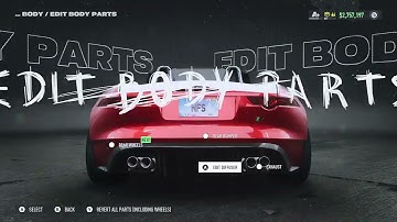 Need For Speed Unbound - 2019 Jaguar F-Type R Convertible Customization