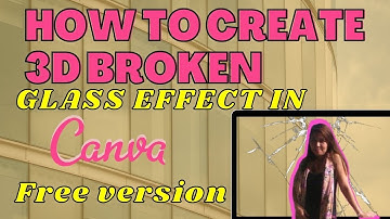3D Broken Glass Effect in Canva Free Version | Canva Tutorials by Rdm