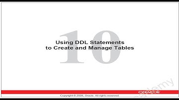 Oracle DBA ||Chapter 10||Using DDL statement to create and manage tables