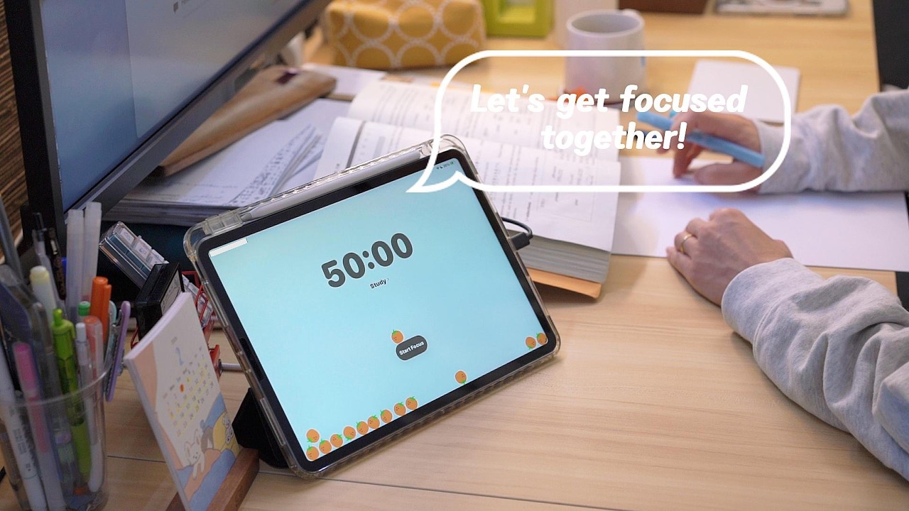 STUDY WITH ME 2 HRS [pomodoro50/10]|NO BGM|FIREPLACE BACKGROUND NOISE|peaceful music break+alarm