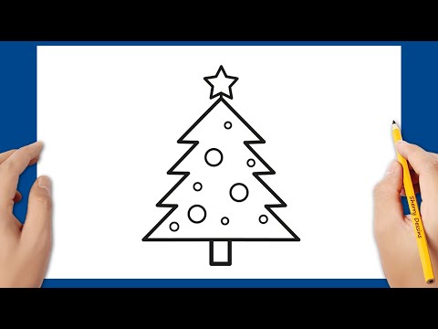 Vidéo: Comment Dessiner Un Sapin De Noël Avec Un Crayon