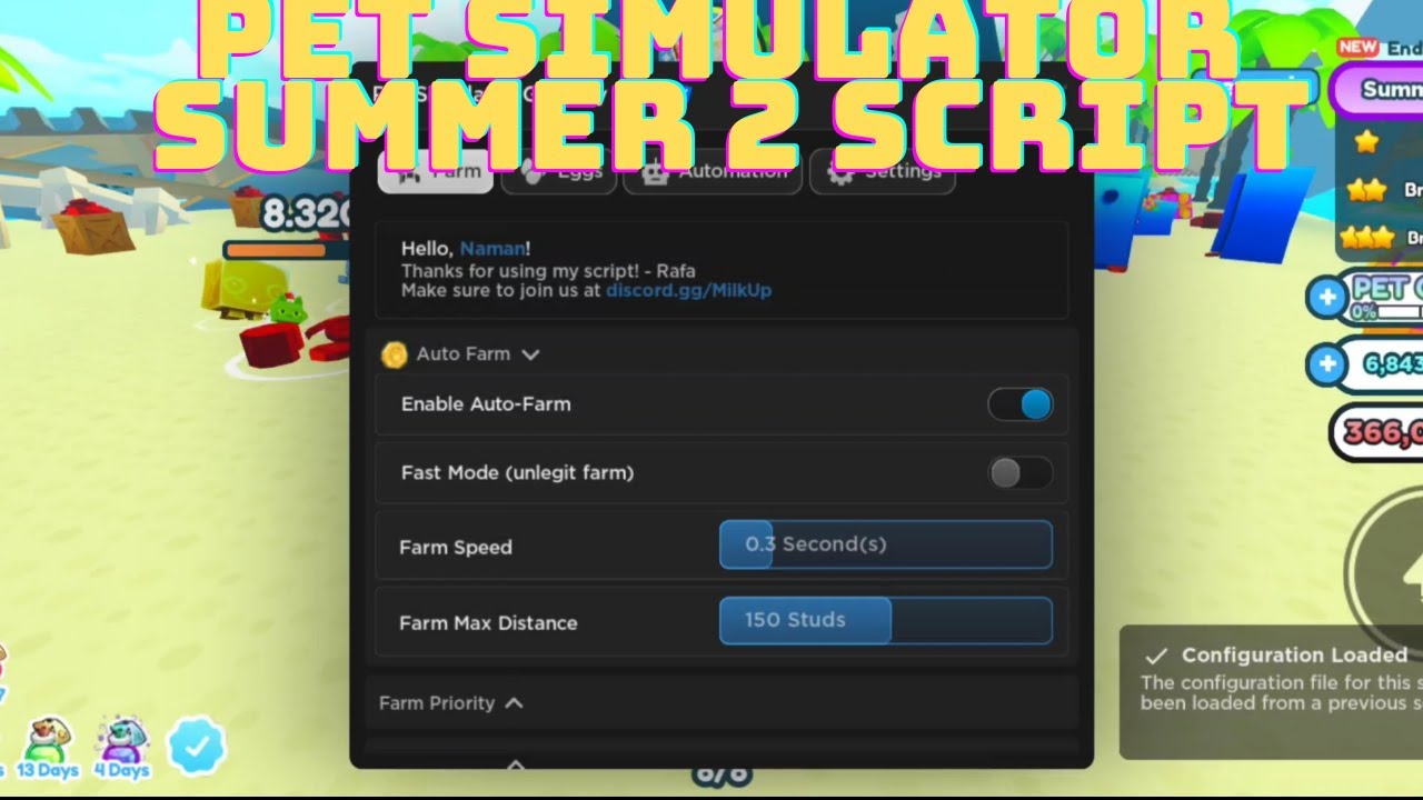 [Summer 2]Pet Simulator X Script works for Fluxus delta hydrogen kato ...