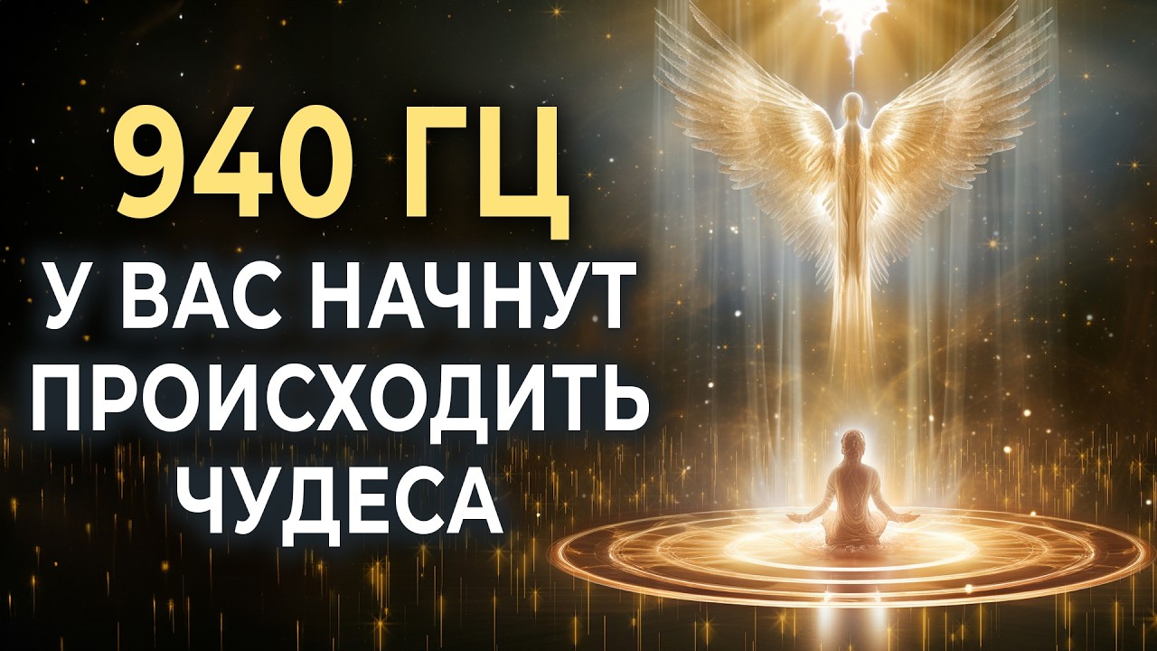 У вас начнут происходить чудеса 940 гц | Включи божественную энергию для исцеления и чудес