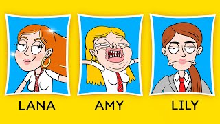 TYPES OF STUDENTS ON PICTURE DAY || Funny Back to School Students by 123 GO! Animated