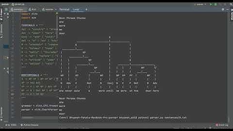 CS50 AI Project 6a Parser