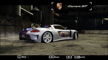 NFSMW 2005: Customization: Porsche Carrera GT 