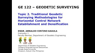 Survey Accuracy for Horizontal Control Survey | GE 122 Geodetic Surveying Topic 2 Part 7