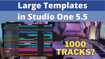 Working with Large Templates in Studio One
