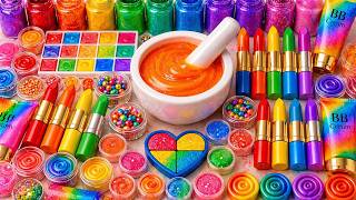 Satisfying Video DIY ASMR | How To Make Cloud Slime Mixing Makeup Crayon Glitters Random Things