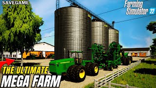 Mega Farm Build   Savegame | Farming Simulator 22
