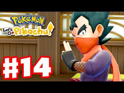 Video: Pokemon Let's Go Fuchsia City, Warden's Teeth And Koga Gym Battle - Tilgjengelig Pok Mon, Gjenstander Og Trenere