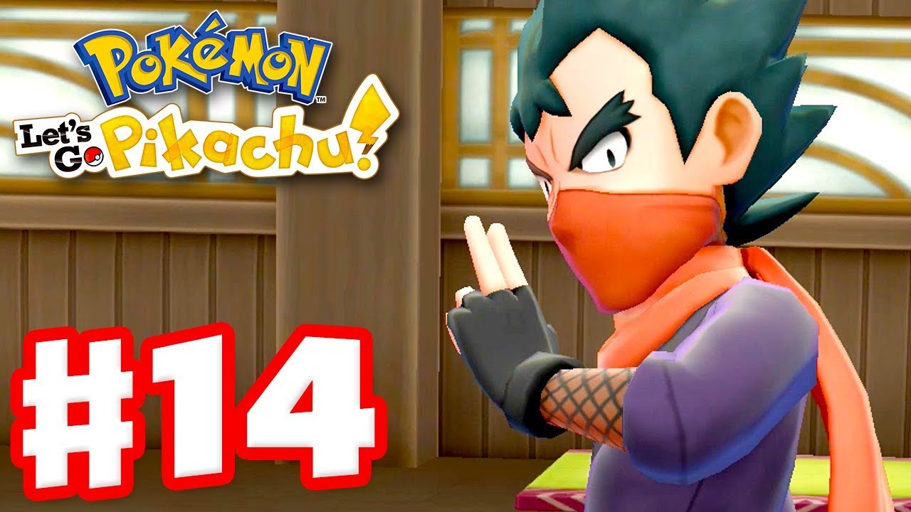 Pokemon Let S Go Pikachu And Eevee Gameplay Walkthrough Part 14 Gym Leader Koga Youtube