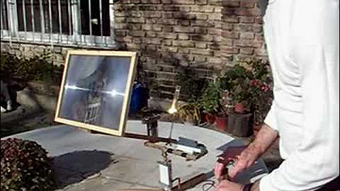 2005 Tracked Fresnel Solar heather prototype