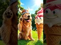 🍦 Ice Cream vs. Brain Freeze #funny #3Danimation #dog