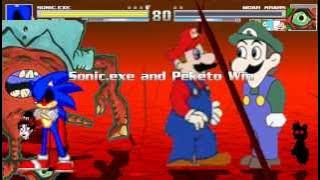 MUGEN: Sonic.exe, Peketo, Weegee & Tails Doll vs Youtube Poop