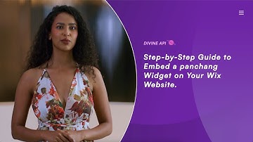 How to Embed a Panchang Widget on Wix Website |  Divine API