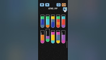 Water Color Sort Level No 217 walkthrough Solution Gameplay ,best Game for every one