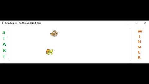The Tortoise and the Hare Simulation with Python Code