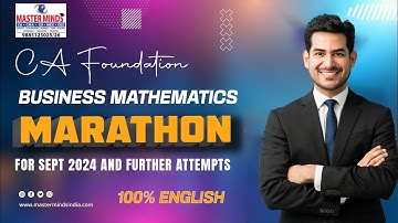 CA Foundation | Maths | Marathon Revision Class  | P1773