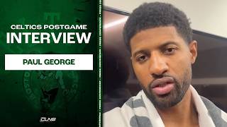 Paul George REACTS to Historic Celtics Debut | Celtics vs Pistons Postgame