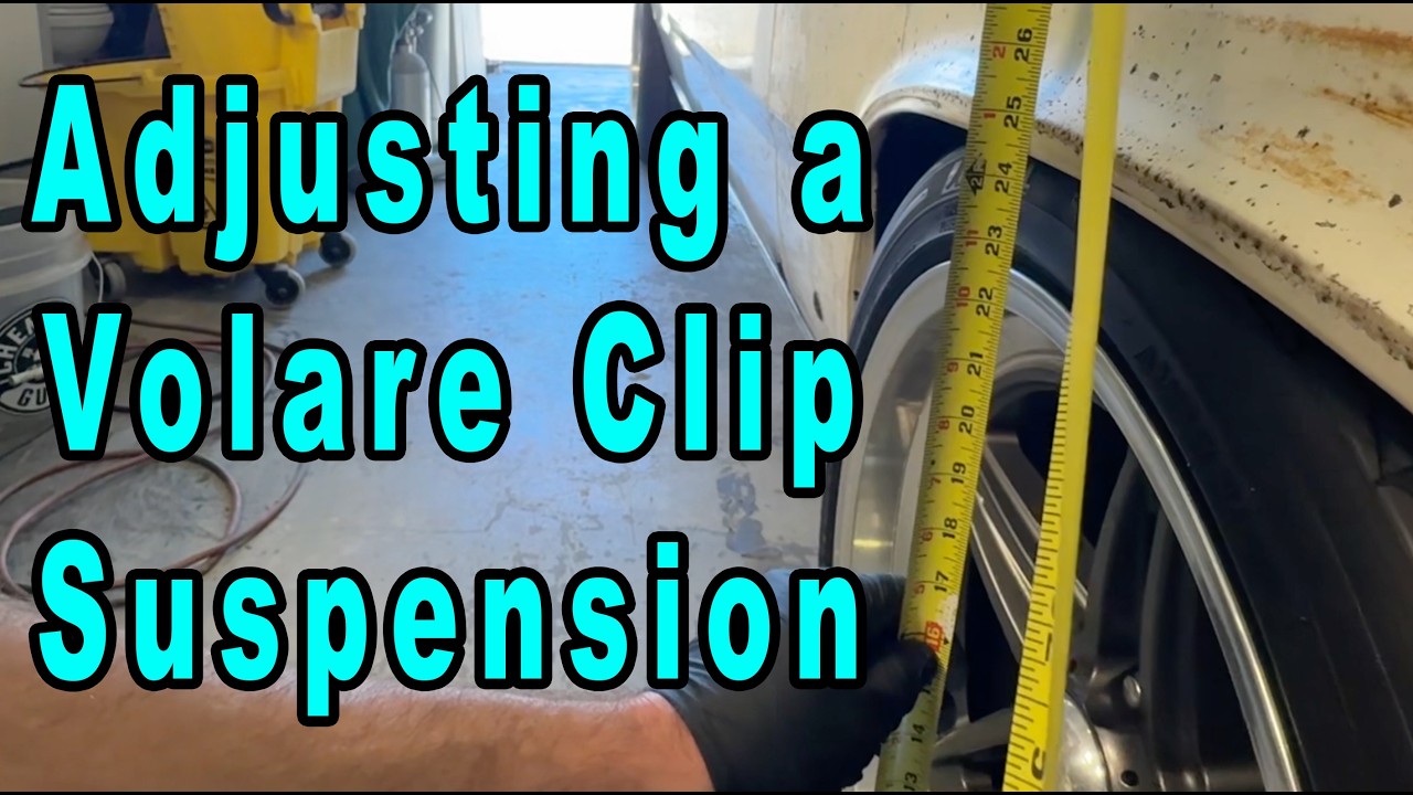 How to adjust your volare clip suspension with simple tools and time.