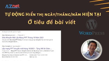 Hướng dẫn cài đặt Tự Động hiển thị ngày tháng năm hiện tại cho tiêu đề website WordPress