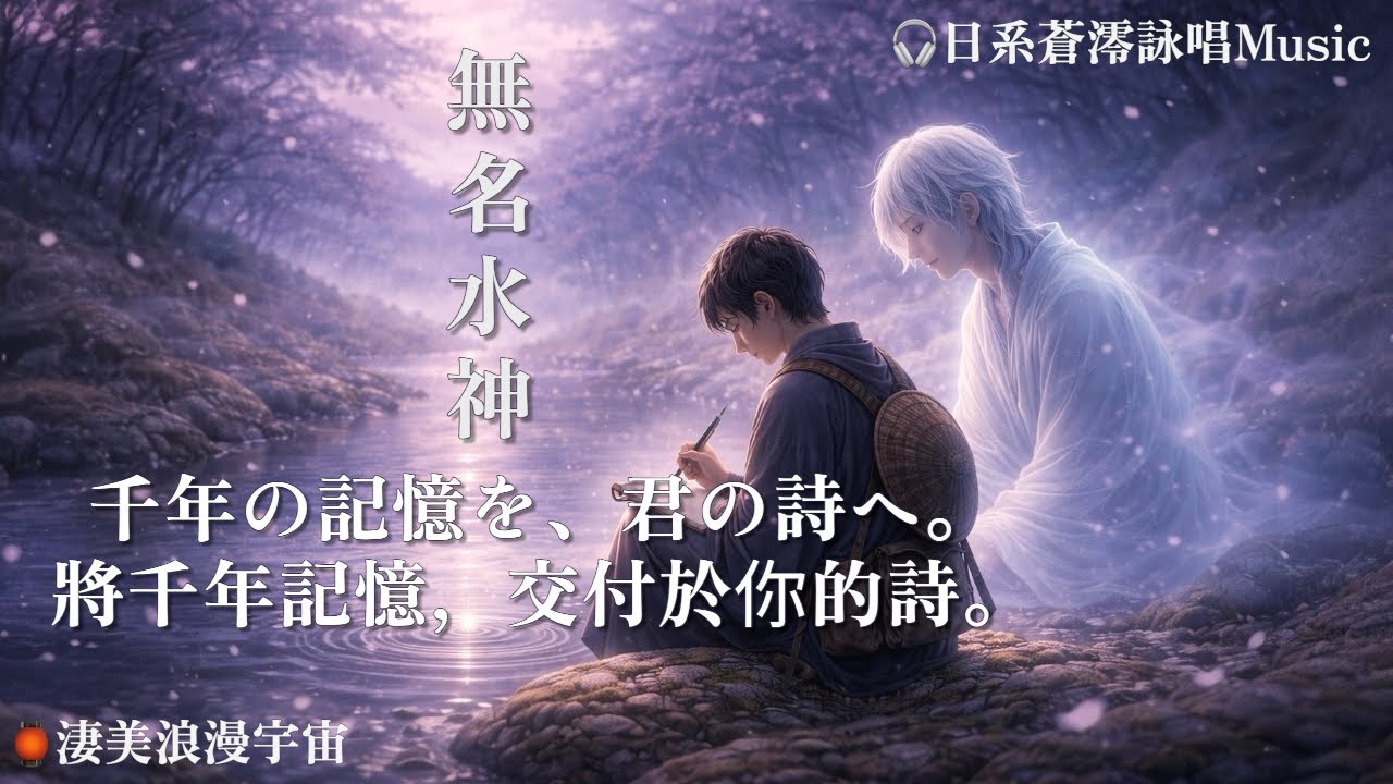 🏮日系蒼澪詠唱Music《名も無き水神 無名水神》千年の記憶を、君の詩へ。 將千年記憶，交付於你的詩。｜豎屏中字